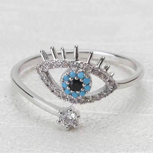 Active Evil Eye Protection Ring Nazar Lucky Eye
Amulet - Picture 4 of 5